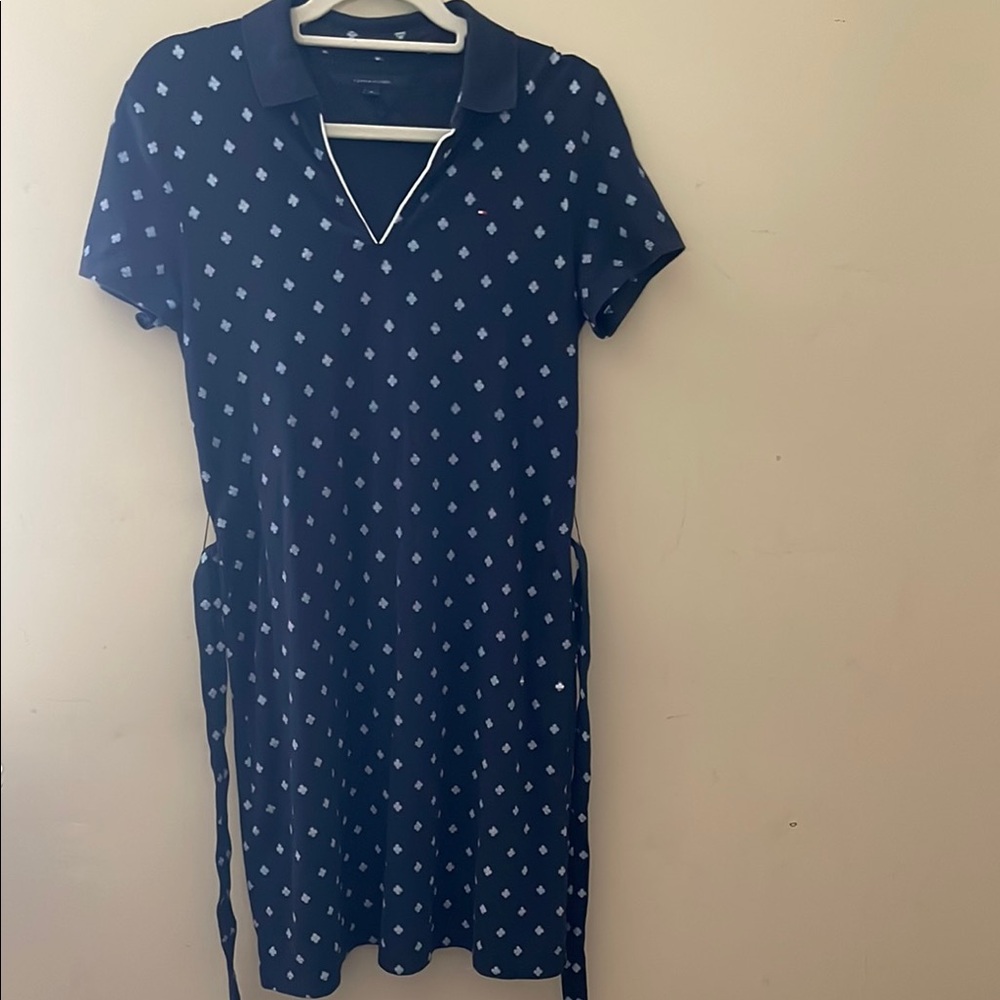 Tommy Hilfiger Blue Polo Midi Dress